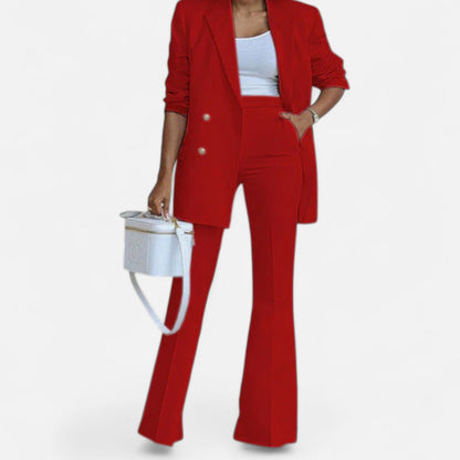 Classic Women's Spring Two Piece Pantsuit Set