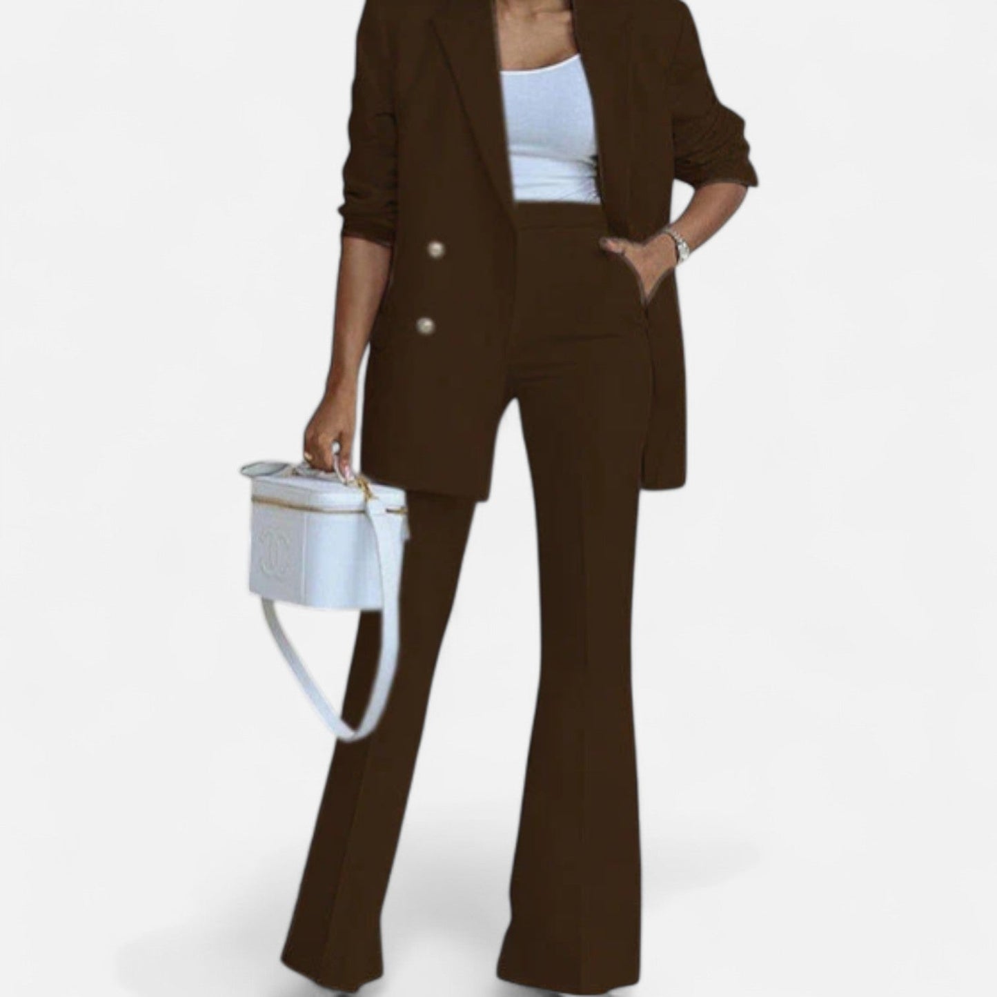Classic Women's Spring Two Piece Pantsuit Set