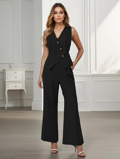 Floral Women's Casual Pantsuit Set