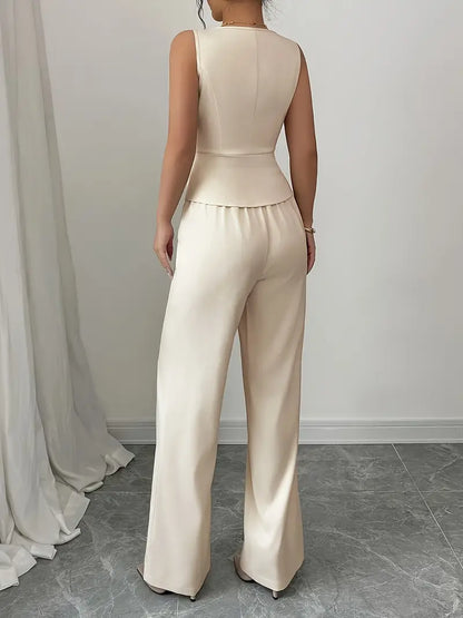 Blair | Women's Summer Strapless Flowy Pants Set