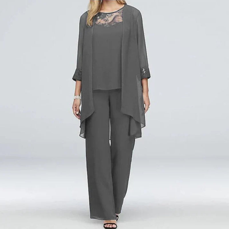 Chic Ladies 3 Piece Spring Pants Outfit