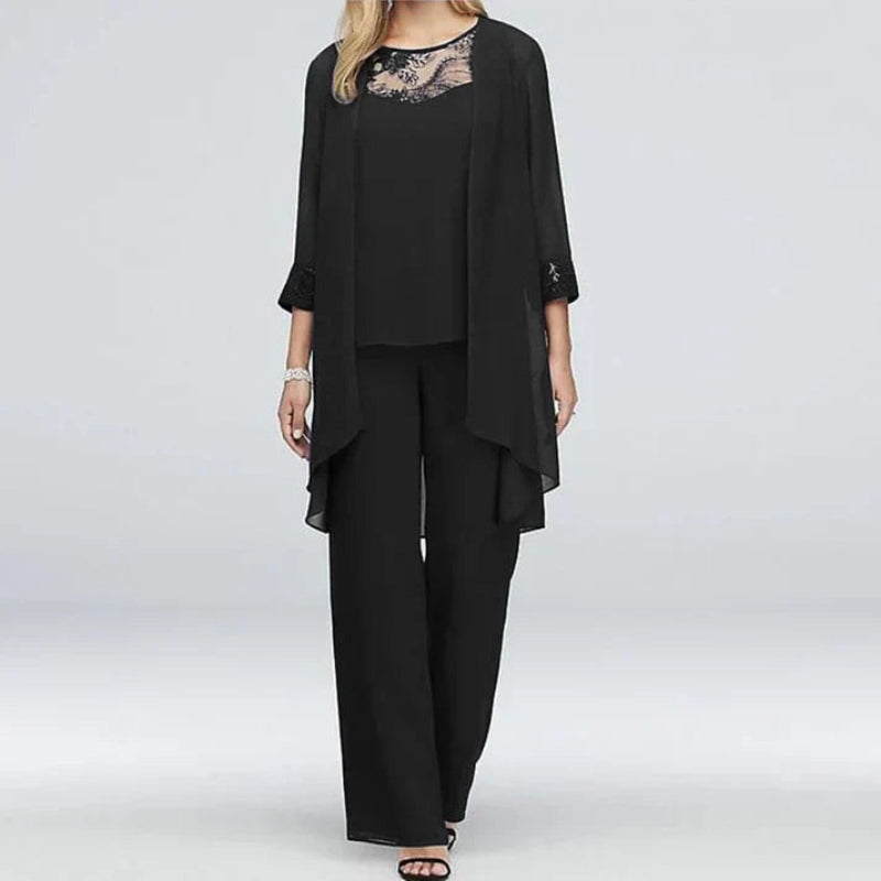 Chic Ladies 3 Piece Spring Pants Outfit