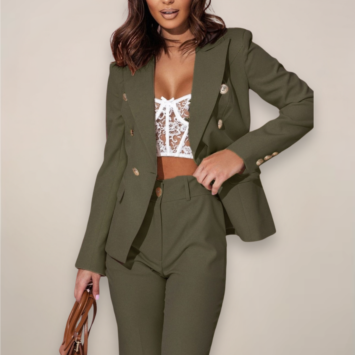 Elegant Ladies Spring Office Suit Set