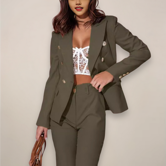 Elegant Ladies Spring Office Suit Set - VibreMode
