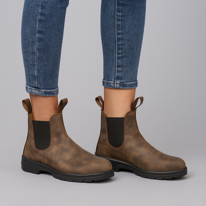 Warm Womens Black Chelsea Boot Shoes