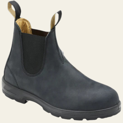 Warm Womens Black Chelsea Boot Shoes