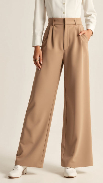 Floral Women's Comfortable High Waist Wide Leg Pants