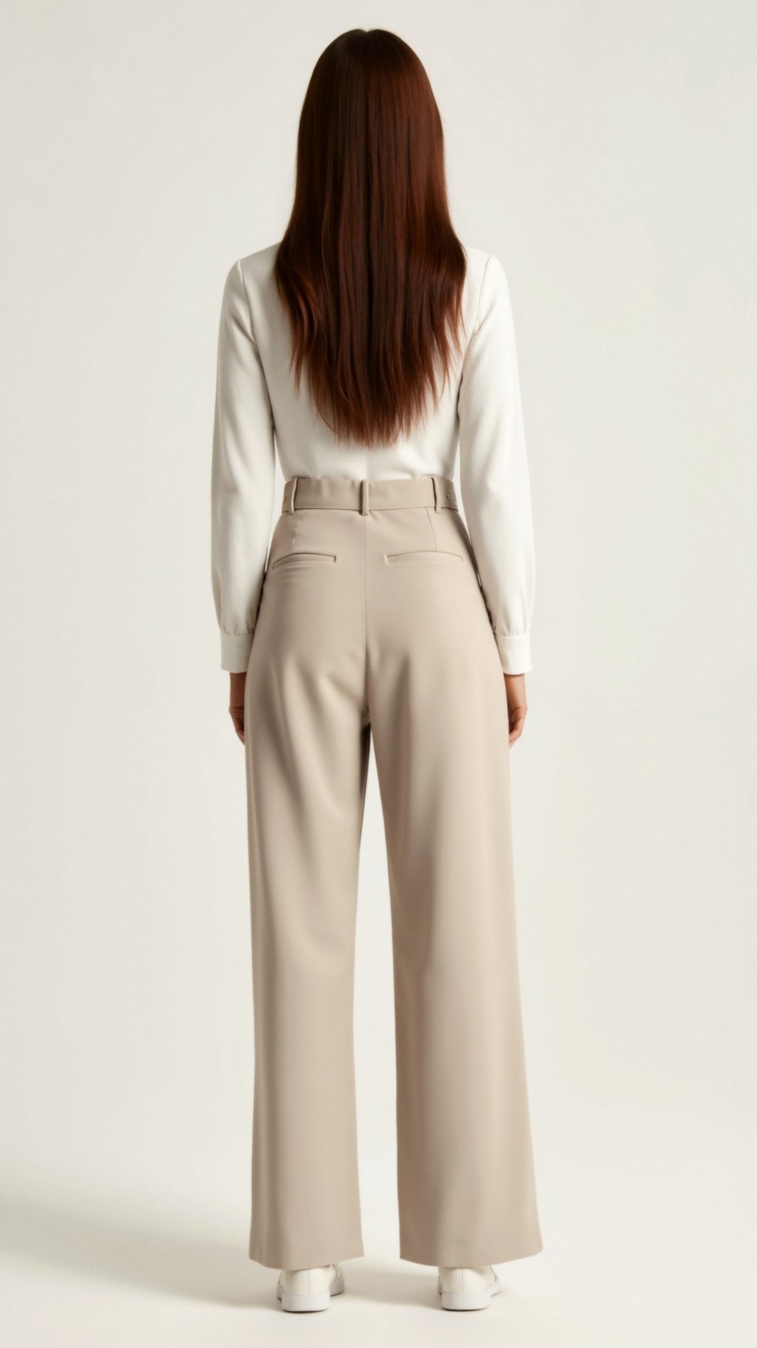 Women's Wide Leg High Waist Pants Pleated Front