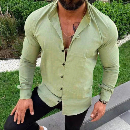 Men's Linen Dress Shirt