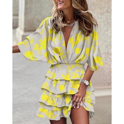 Chic Floral Wrap Dress