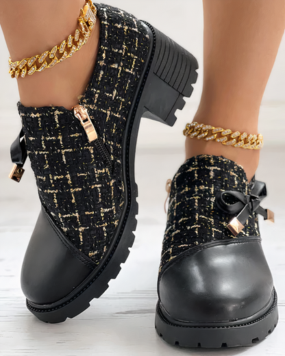 Women's Lace Slip On High Heels