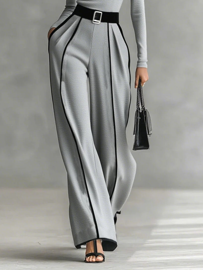 Elegant High Neck Jumpsuit with Wide Leg Pants