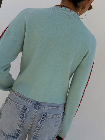 Colorful Octopus Design Sweater
