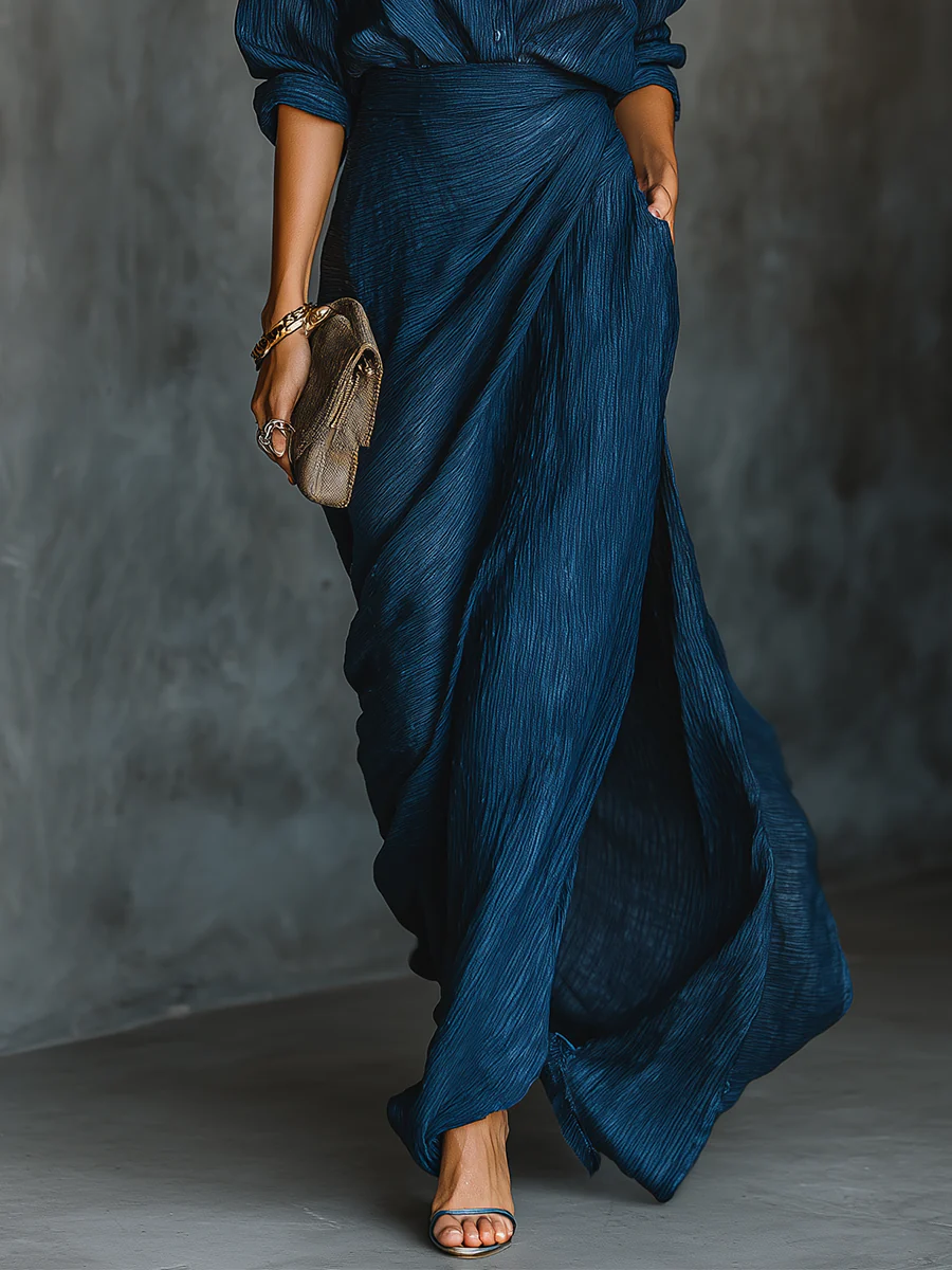 Women's Two Piece Maxi Skirt Suit