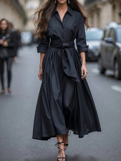 Beautiful Floor Length Maxi Dress with Tie Waist