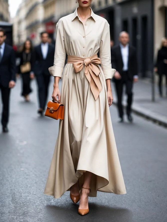 Elegant Long Sleeve Maxi Dress