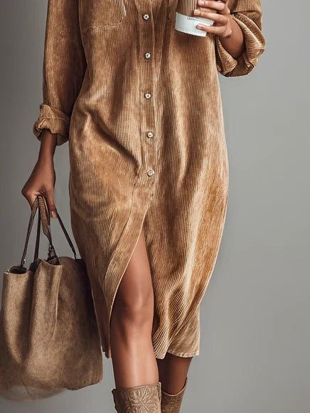 Fashionable A-Line Midi Dress