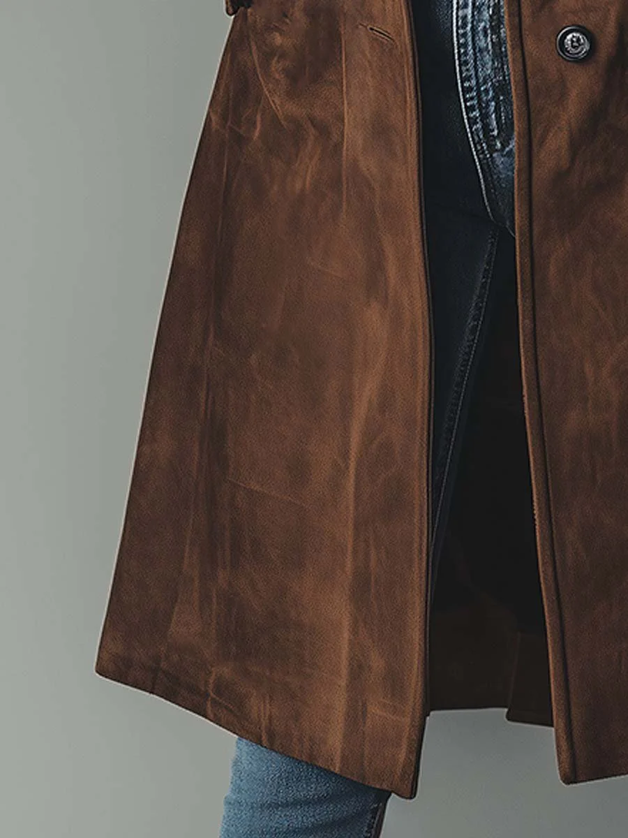 Classic Fit Ladies Long Button Coat