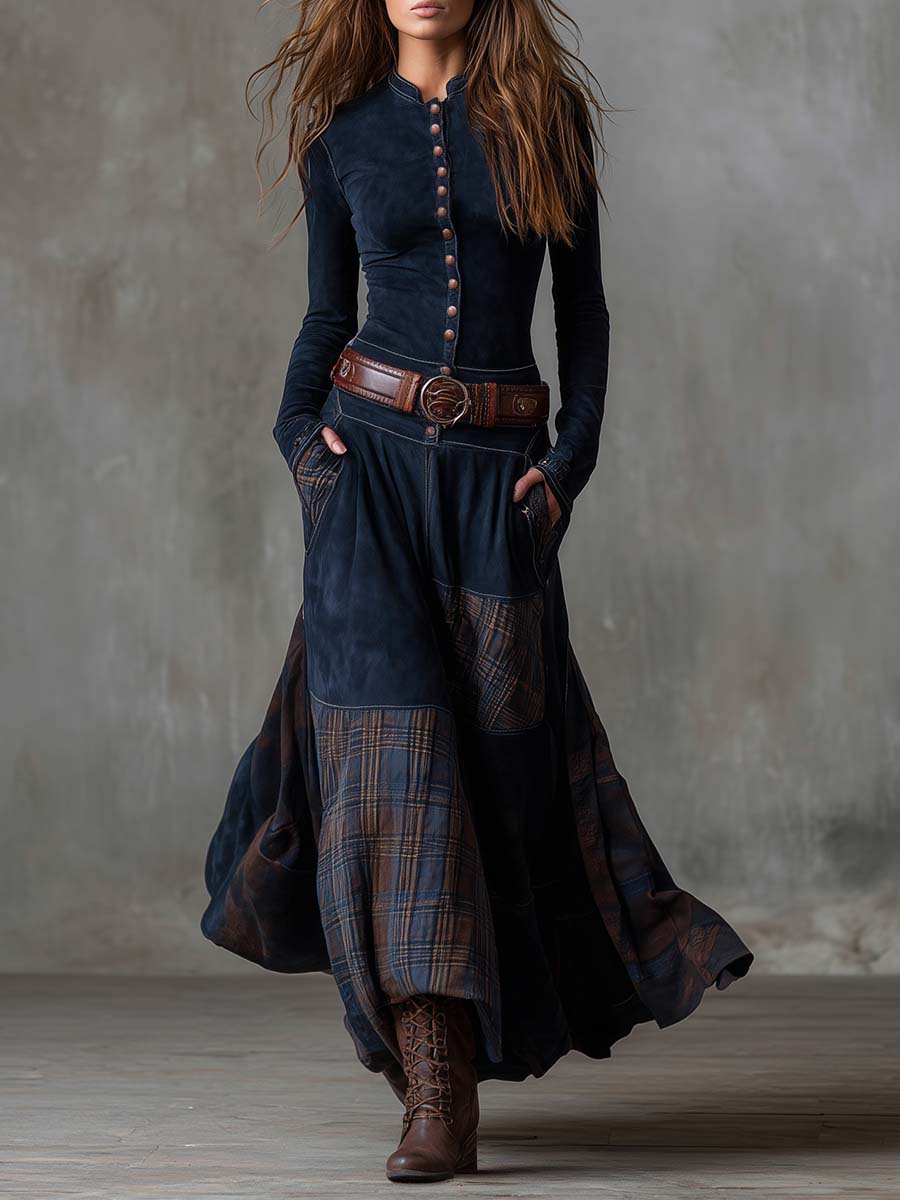 Women's Maxi Dress Elegant Design - VibreMode