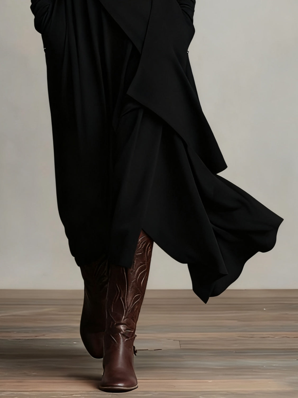Chic Uneven Hem Midi Dress