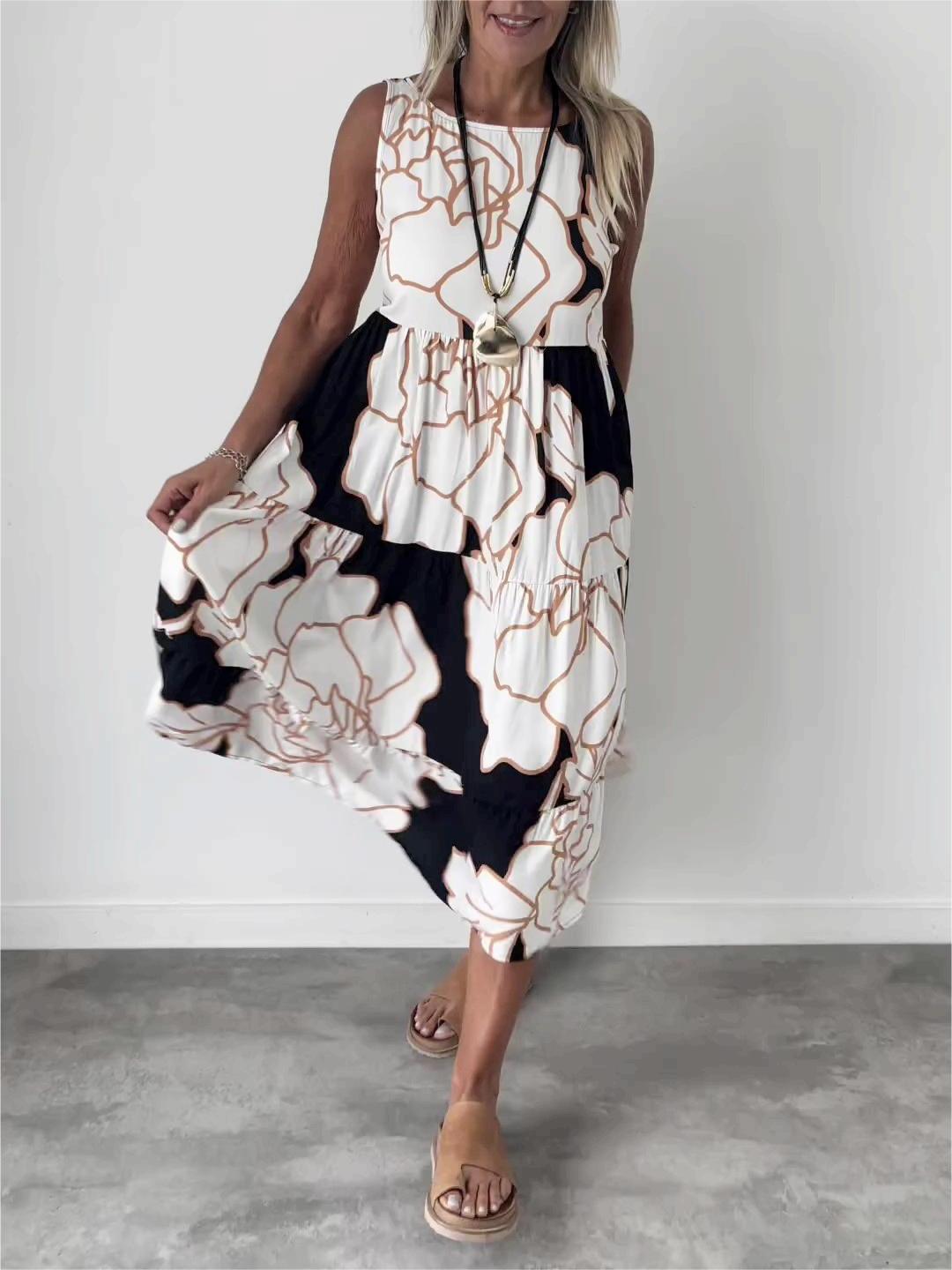 Colorful Garden Party Dress - VibreMode