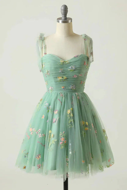 Women's Embroidered Tulle Ball Gown