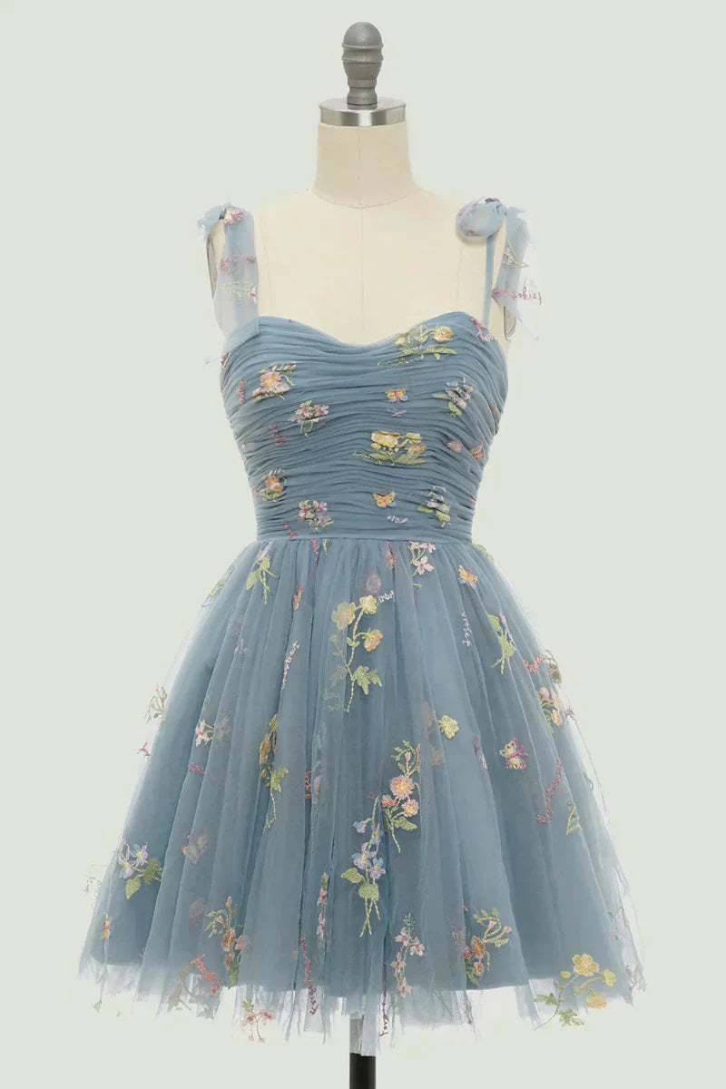 Women's Embroidered Tulle Ball Gown