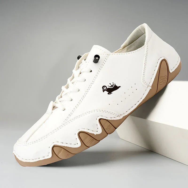 Leather Walking Shoes Comfortable Balance Design - VibreMode