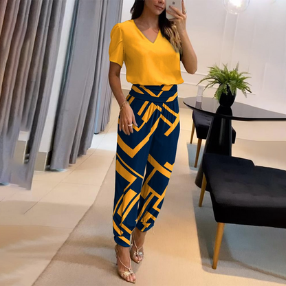 Women's Printed Jumpsuit Chic Style