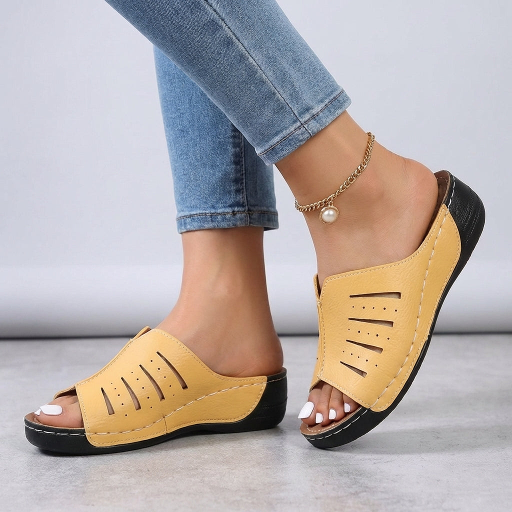 Orthopedic Wedge Slide Sandals