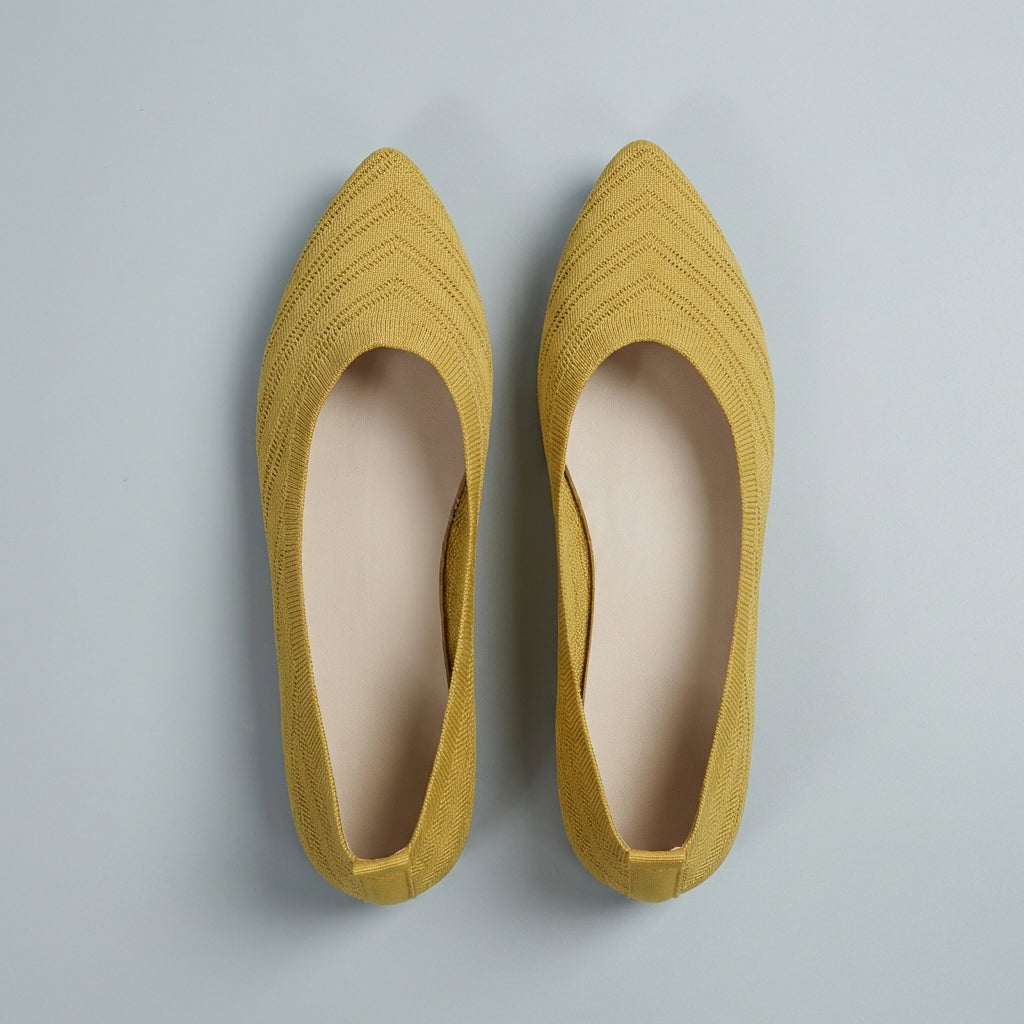 Women's Chevron Knit Slip-On Flats