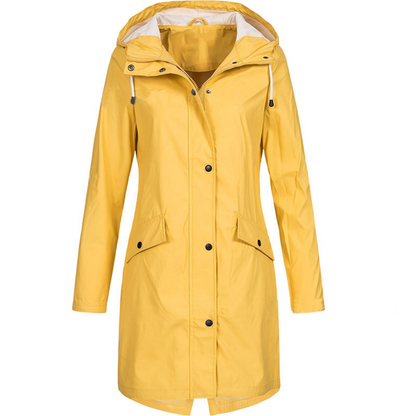 Breathable Water Resistant Ladies Rain Jacket Windproof