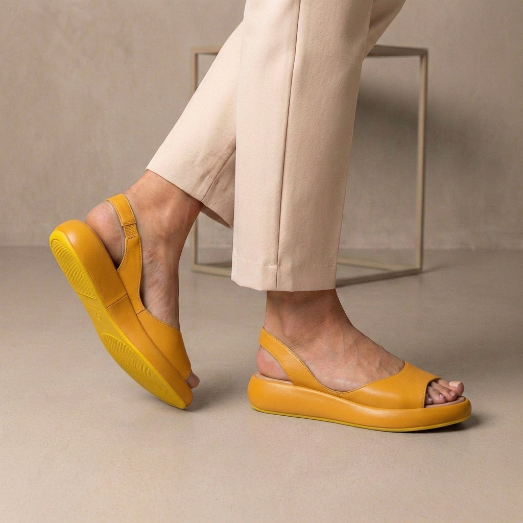 Women's Orthopedic Sandals Peep-Toe Slingback Cushioned Sole