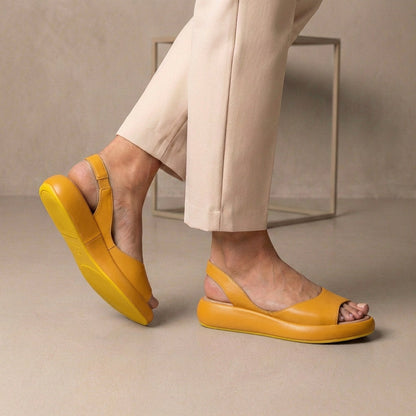 Women's Orthopedic Sandals Peep-Toe Slingback Cushioned Sole