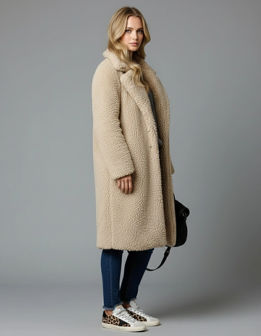 Warm Faux Fur Parka Coat