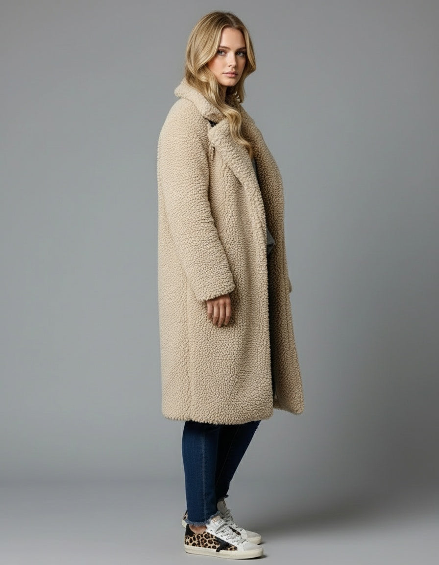 Warm Faux Fur Parka Coat