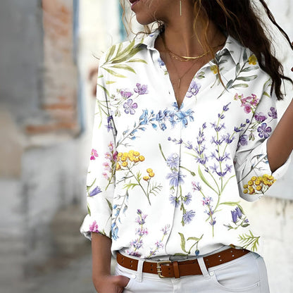 Trista Women's Patterned Blouse Casual