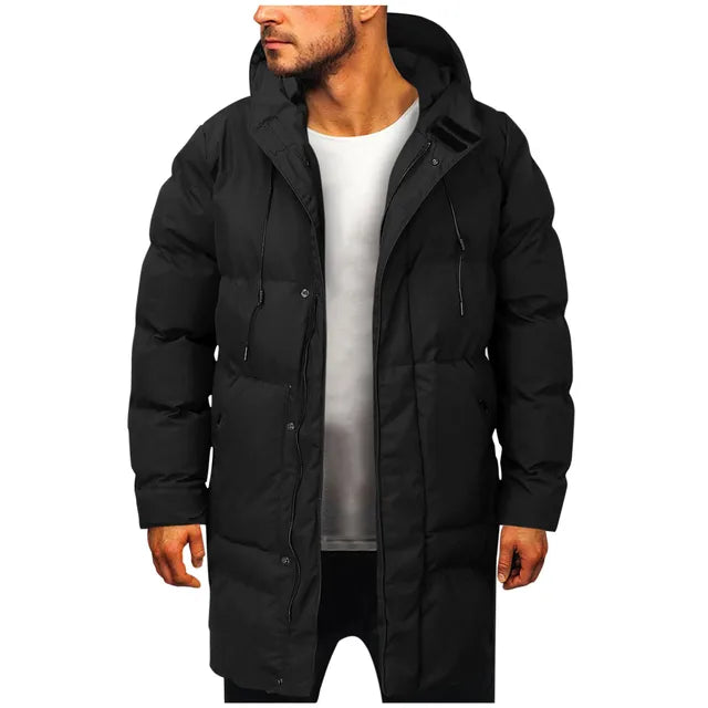 Men's Long Winter Coat Warm Comfortable