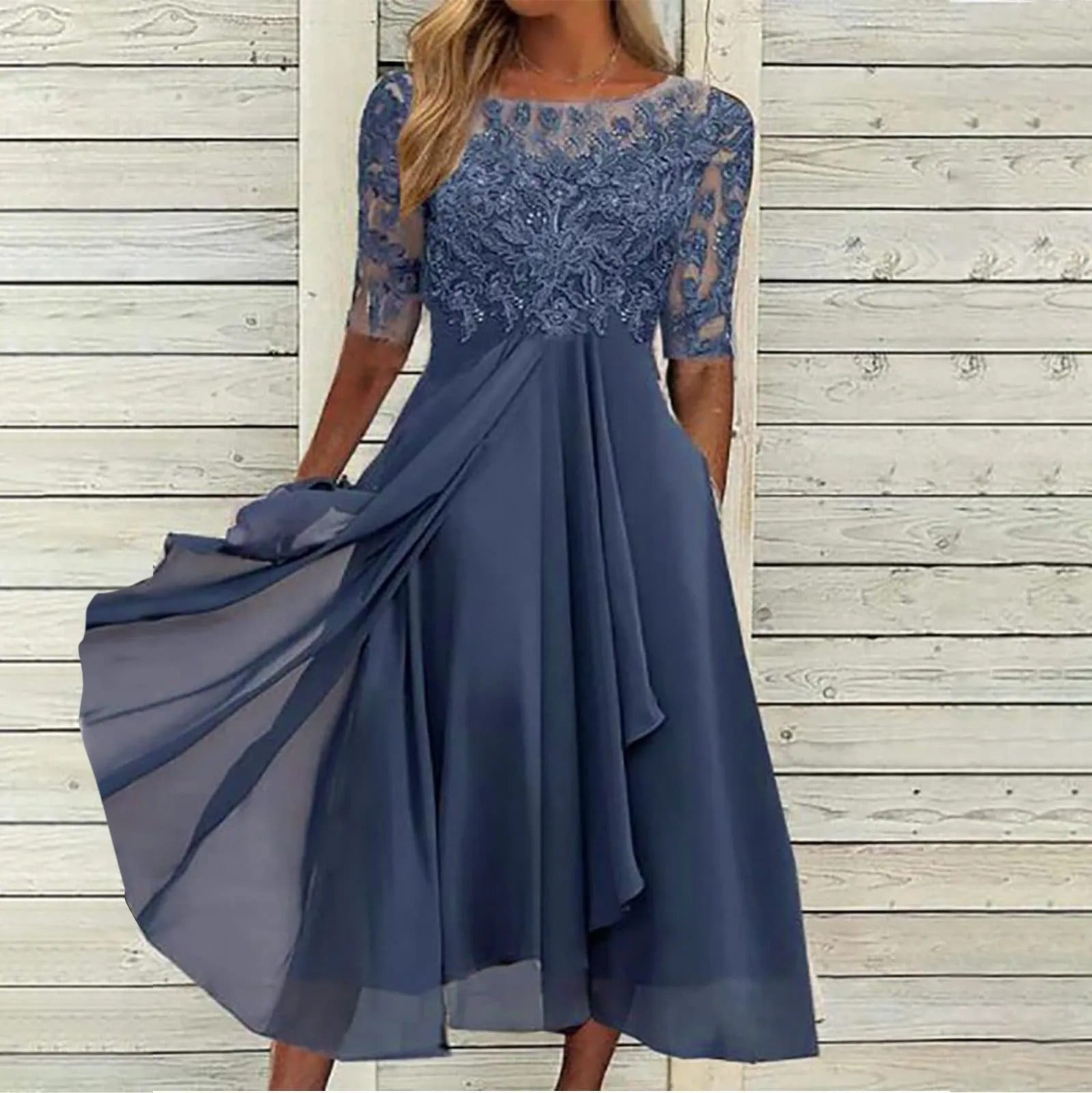 Chic Ladies Floral Long Sundress - VibreMode