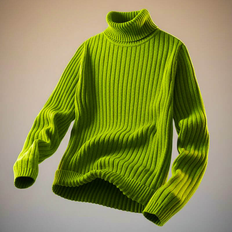 Luxury Soft Wool Turtleneck Sweater