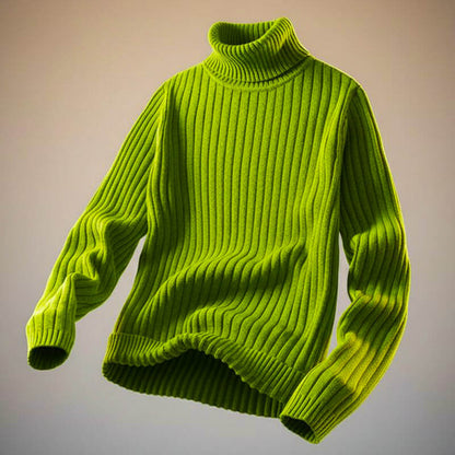Luxury Soft Wool Turtleneck Sweater