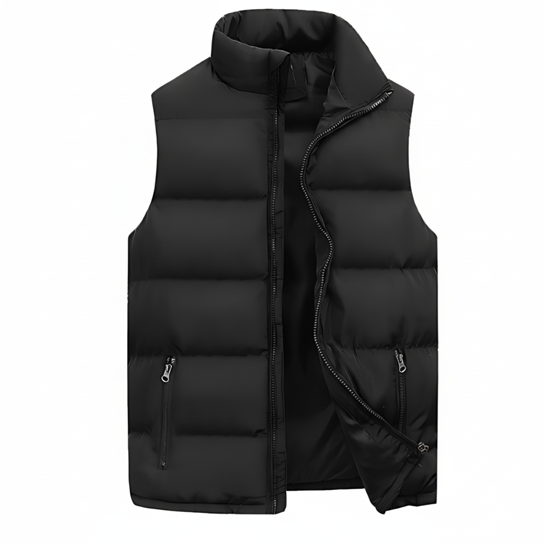 Men's Padded Puffer Vest Zip Up - VibreMode