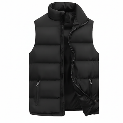Men's Padded Puffer Vest Zip Up - VibreMode
