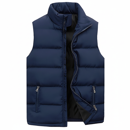 Men's Padded Puffer Vest Zip Up