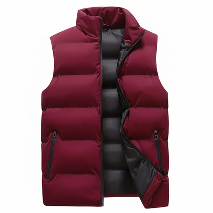 Men's Padded Puffer Vest Zip Up