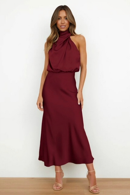 Elegant Women's Halter Evening Dress
