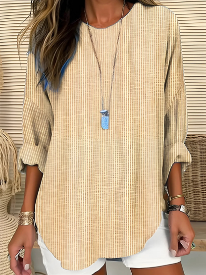 Women's Relaxed Fit Long Sleeve Blouse