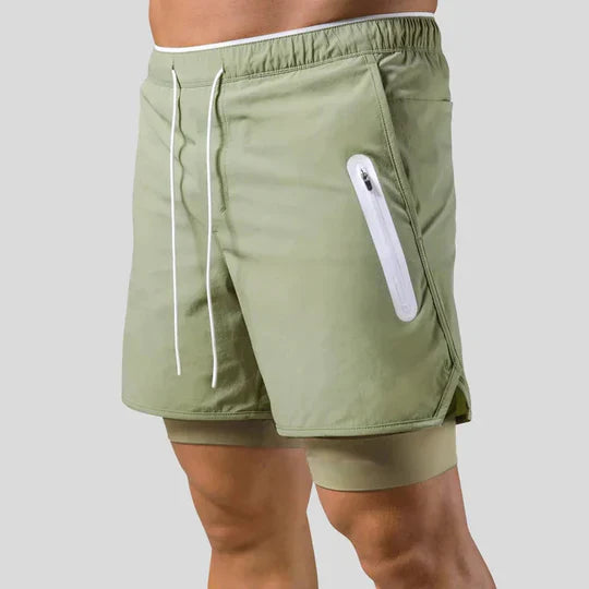 Men's 2-In-1 Sports Pants Versatile Performance