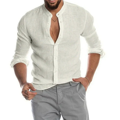 Men's Linen Dress Shirt