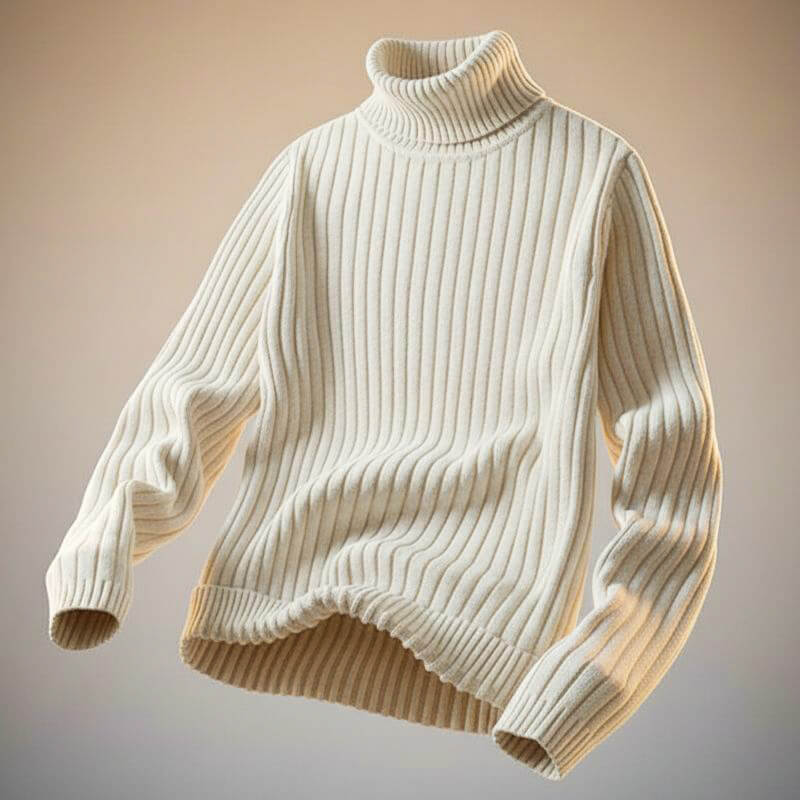 Luxury Soft Wool Turtleneck Sweater